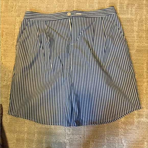 Banana Republic Blue and White Striped Mini Skirt - Picture 3 of 5